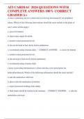 ATI CARDIAC 2024 QUESTIONS WITH  COMPLETE ANSWERS 100% CORRECT GRADED A+