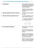 Chp. 3 - Chemical Reactions and Reaction Stoichiometry