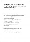 NFDN 1002 - UNIT 1-5 midterm Exam LATEST 2024 QUESTIONS WITH CORRECT ANSWERS GRADED A+ 