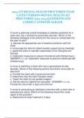 2024 ATI MENTAL HEALTH PROCTORED EXAM LATEST VERSION-MENTAL HEALTH ATI PROCTORED 2023-2024 QUESTIONS AND CORRECT ANSWERS AGRADE.