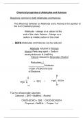 Chemical properties of Aldehydes and Ketones 