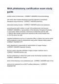 NHA phlebotomy certification exam study guide