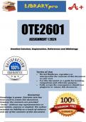 OTE2601 Assignment 1 (COMPLETE ANSWERS) 2024 (809035) - DUE 3 May 2024