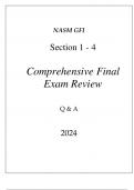 NASM GFI SECTION 1 - 4 COMPREHENSIVE FINAL EXAM REVIEW Q & A 2024