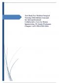 Test Bank For Medical-Surgical Nursing 10th Edition Concepts for Interprofessional Collaborative Care by Donna Ignatavicius, M. Linda Workman Chapter 1-69 UPDATED 2024.