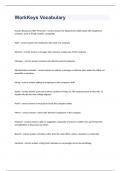 WorkKeys Vocabulary Study Guide Exam Questions 2024.