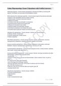 Galen Pharmacology Exam 2 Questions with Verified Answers