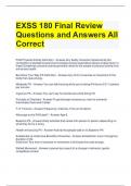 EXSS 180 Final Review Questions and Answers All Correct 