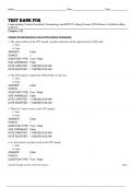 Test Bank For Understanding Current Procedural Terminology and HCPCS Coding Systems 2024 Edition 11th Edition by Mary Jo Bowie Chapter 1-23