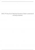 ANCC PMHNP Proctored  Exam Questions And Answers Latest Updated   