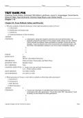 Test Bank For Practicing Texas Politics, Enhanced 18th Edition by Lyle Brown, Joyce A. Langenegger, Sonia García, Robert E. Biles, Ryan Rynbrandt, Veronica Vega Reyna, Juan Carlos Huerta Chapter 1-12