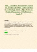 WGU D333 Pre- Assessment Exams (Latest 2024 / 2025 Updates STUDY BUNDLE WITH COMPLETE SOLUTIONS) Ethics in Technology | Questions and Verified Answers | 100% Correct | Grade A