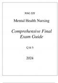 (HU) NSG 221 MENTAL HEALTH NURSING COMPREHENSIVE FINAL EXAM GUIDE Q & S