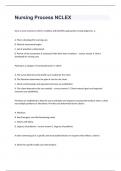 Nursing Process NCLEX question n answers 2024