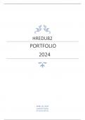 HREDU82 PORTFOLIO ANSWERS 2024