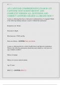 ATI CAPSTONE COMPREHENSIVE EXAM B/ ATI  CAPSTONE TEST B MOST RECENT AND  COMPLETE VERSION ALL QUESTIONS AND  CORRECT ANSWERS GRADED A+| BRAND NEW!!!