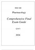 (HU) NSG 124 PHARMACOLOGY COMPREHENSIVE FINAL EXAM GUIDE Q & S 2024