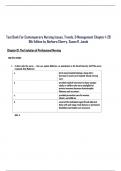 Test Bank For Contemporary Nursing Issues, Trends, & Management Chapter 1-28 9th Edition by Barbara Cherry, Susan R. Jacob