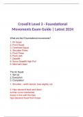 CrossFit Level 3 - Foundational Movements Exam Guide | Latest 2024