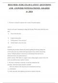 HESI MED- SURG EXAM LATEST  QUESTIONS AND  ANSWERS WITH RATIONEL GRADED A+.2024