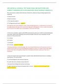 HESI MEDICAL-SURGICAL TEST BANK EXAM 300 QUESTIONS AND CORRECT ANSWERS WITH EXPLANATIONS 2024//ALREADY GRADED A+  The nurse assesses a patient with shortness of breath for evidence of long-standing hypoxemia by inspecting: 