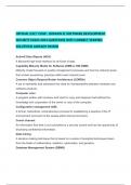 OFFICIAL (ISC)² CISSP - DOMAIN 8: SOFTWARE DEVELOPMENT SECURITY EXAM 2024 QUESTIONS WITH CORRECT VERIFIED SOLUTIONS ALREADY PASSED