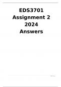 EDS3701 ASSIGNMENT 2 (ANSWERS) 2024 DISTINCTION 