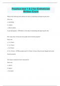 Practice test 1 & 2 for Esthetician  Written Exam