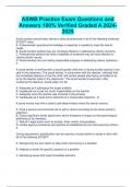 ASWB Practice Exam Questions and Answers 100% Verified Graded A 2024-2025