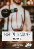 Recipe for Hospitality Success: Grade 10 to 12 Hospitality Summaries 