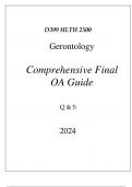 (WGU D399) HLTH 2500 GERONTOLOGY COMPREHENSIVE FINAL OA GUIDE 2024