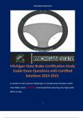 Driver s Ed Segment 1/ Michigan State Brake Certification/ Complete Bundle. 