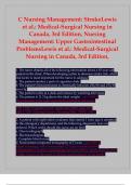 Canadian Nursing Management Canadian Nursing Management StrokeLewis et al Medical-Surgical Nursing in Canada, 3rd Edition, Nursing Management