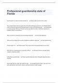 Professional guardianship state of Florida