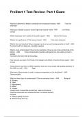 ProStart 1 Test Review: Part 1 Exam Questions With Correct Answers