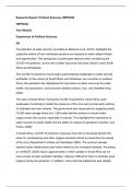 Water security can be defined as ‘a state of mind based on context-specific perceptions and  practices by individuals of water-related threats and/or opportunities and how it influences them  and their surroundings and interactions with others’ (Meissner 