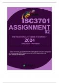 ISC3701 ASSIGNMENT 2 DUE 14 MAY 2024 1. In your own words, use literature/studies to describe the concept of ‘pedagogical content knowledge (PCK)’. Please incorporate the PCK diagram to provide more clarity to your description.                            