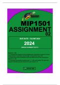 MIP1501 ASSIGNMENT 2 DUE 15JUNE Question 1 (24) 1.1. Compare the Egyptian and the Babylonian numeration systems in terms of the number of symbols, functionality, and possible uses. (10)