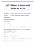 OAD 215 Chapter 10 Questions with 100% Correct Answers