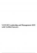 VATI RN Leadership and Management 2019 with Verified Answers, VATI Care of children Answered 2024 with Complete Solution, PN VATI Management Exam 2023/2024 Verified & PN VATI Pharmacology Exam 2023/2024 Questions and Answers.