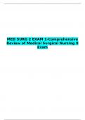  MED SURG 2 EXAM 1-Comprehensive Review of Medical Surgical Nursing II Exam