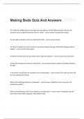 Making Beds Quiz And Answers    Mr. Smith has multiple injuries to his legs and cannot get out of bed. What procedure will Lisa, the assistant, use to change the bed linens for Mr. Smith? - correct answer-Occupied bed making