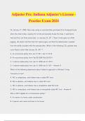 Adjuster Pro: Indiana Adjuster's License - Practice Exam 2024