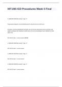 HIT-205 ICD Procedures Week 5 Final    5. INPATIENT HOSPITAL Gender: F Age: 17  Preprocedure diagnosis: second debridement for extensive burns on both arms  Procedure: excisional debridement and graft. Cut out necrotic subcutaneous tissue and fascia and a