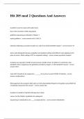 Hit 205 mod 2 Questions And Answers    A patient is seen for sepsis with septic shock. How is the encounter coded using proper guideline sequencing as indicated in Chapter 1