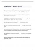 ACI Grade 1 Written Exam   The temp. measuring device shall be capable of accurately measuring the temp. of freshly mixed concrete to ____ throughout a range of ____. - answer-1 Degree F, 30-120 Degrees F