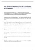 ATI Nutrition Review (Test B) Questions And Answers   Influenza Vaccine Precautions (Chapter 41) -     ans-A history of an EGG allergy can receive any recommended and age-app. flu vaccine, regardless of severity of allergy, but should be administer in a m