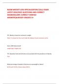 NASM:WEIGHT LOSS SPECIALIZATION /(ALL) EXAM LATEST 2024/2025 QUESTIONS AND CORRECT ANSWERS(100% CORRECT VERIFIED ANSWERS)ALREADY GRADED A+