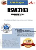 BSW3703 Assignment 1 2024 - DUE 8 May 2024