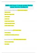 OMIS 430 Exam 2 (study guide) Waikar  Latest Version Graded A+